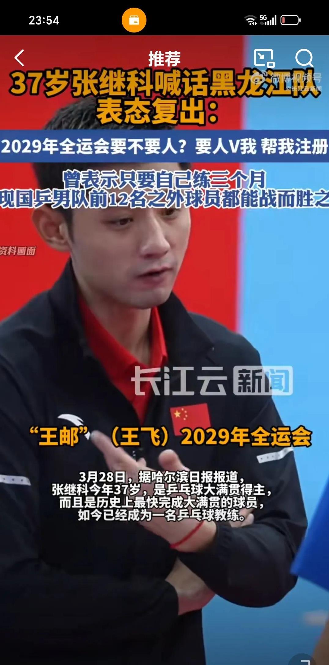 英国乒乓球队完胜德国乒乓球队，张继科爆发神勇的简单介绍